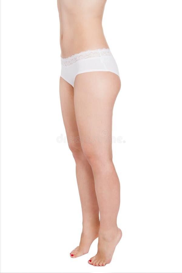 New White Panties Isolated Simple Cotton Stock Photo 2079312286