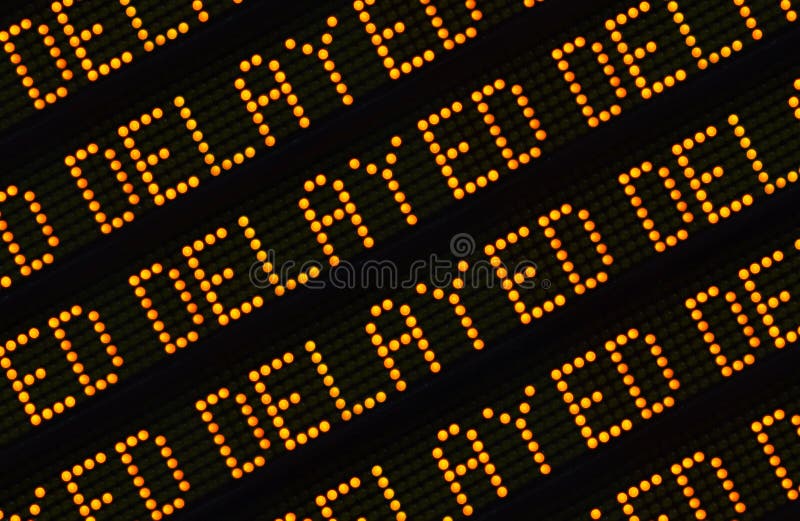 Delayed Sign Closeup