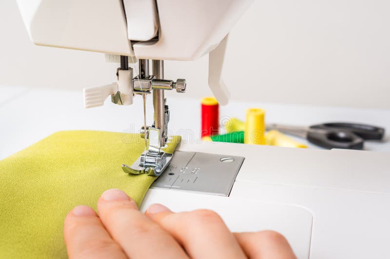 Closeup of Working Sewing Machine Foot Stock Photo Image of close