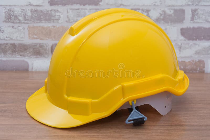 Close Up of Yellow Safety Helmet Stock Photo Image of manufacturing