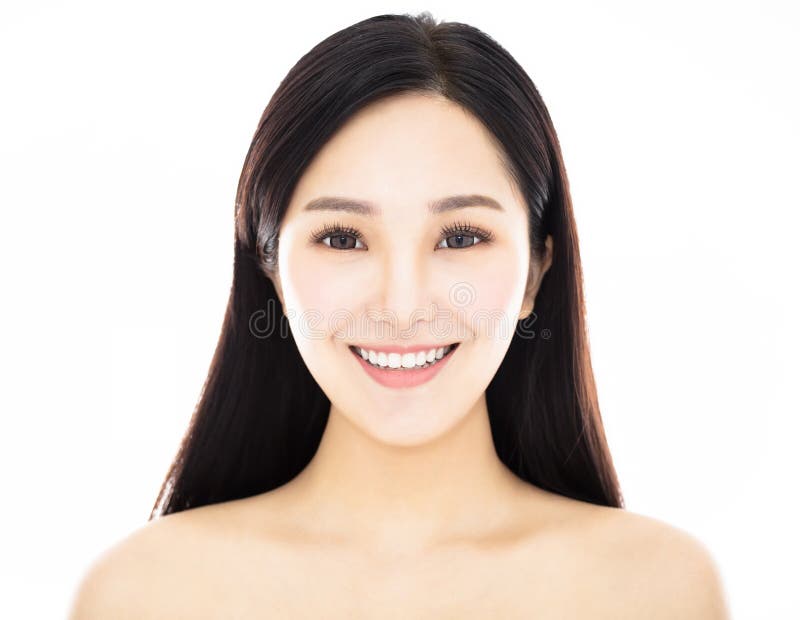 Close up young smiling beauty face royalty free stock images Close up young smiling beauty face royalty free stock images