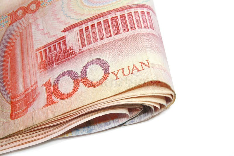 Close up 100 Yuan bill. 