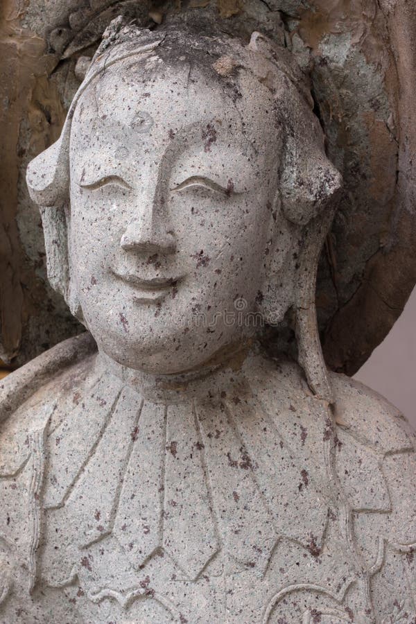 Historic Chinese Stone Sculpture, Ancient Chinese Stone Doll Outdoor