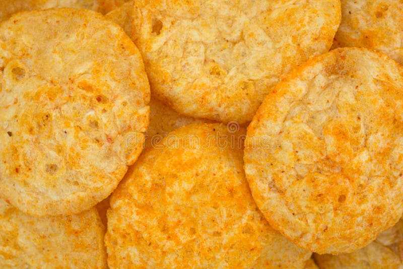 Close View Of Barbecue Potato Chips stock image
