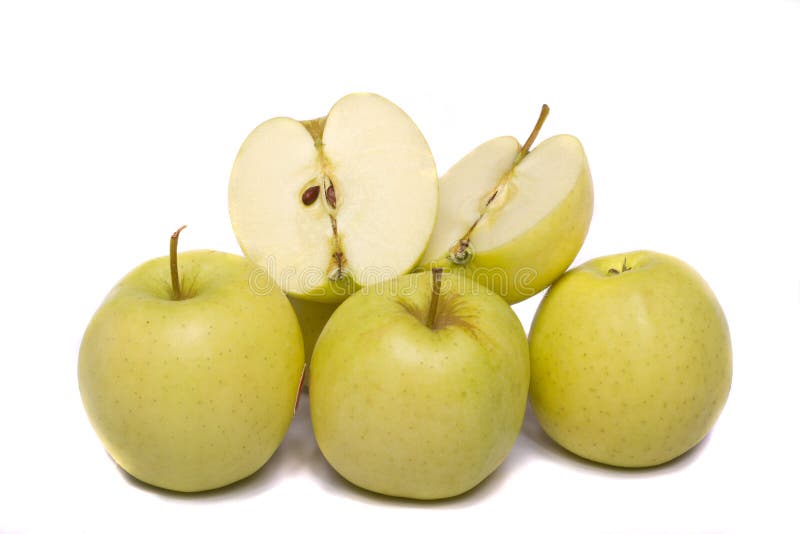 Bunch of yellow apples