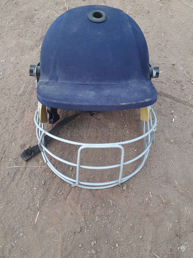 Close View of a Cricket Helmet, for Safety Purposes Stock Image Image