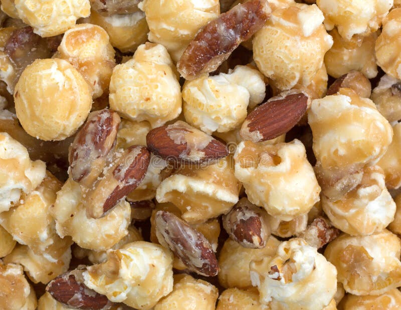 Close View of Gourmet Popcorn with Nuts Stock Photo Image of gourmet