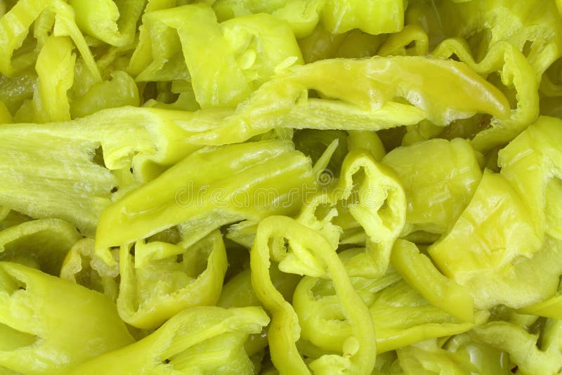 Close view peperoncini slices royalty free stock images