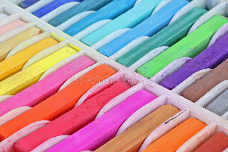 Close View Square Pastels royalty free stock photo