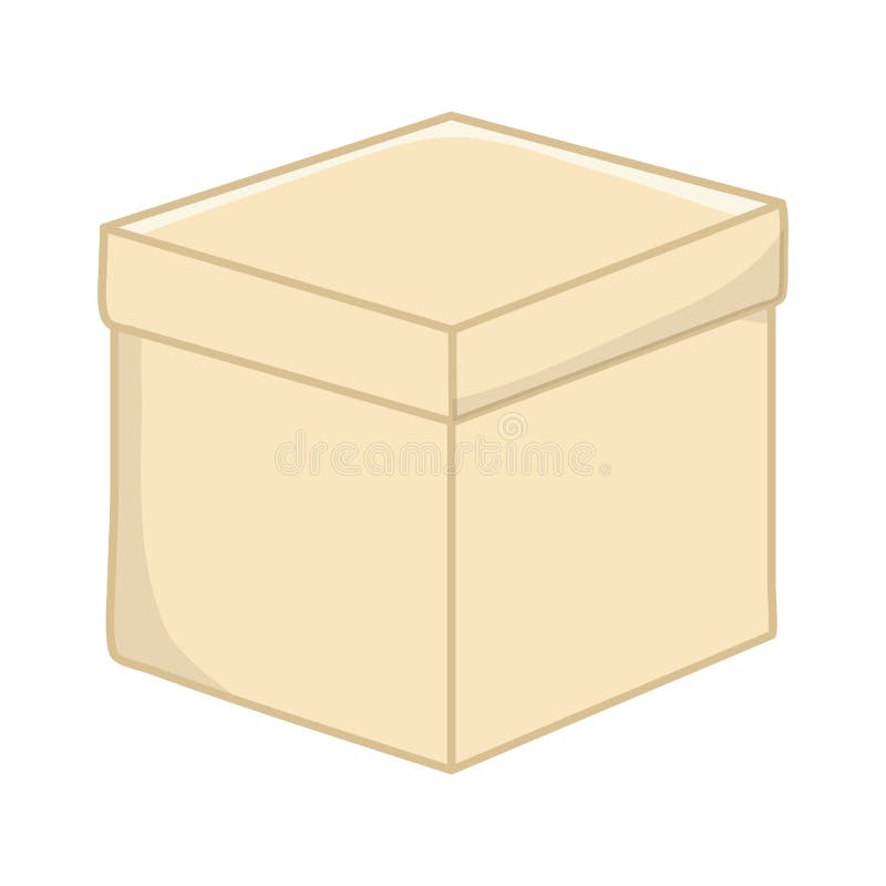 Closed Box Icon Vector Illustration Stock Vector Illustration of side