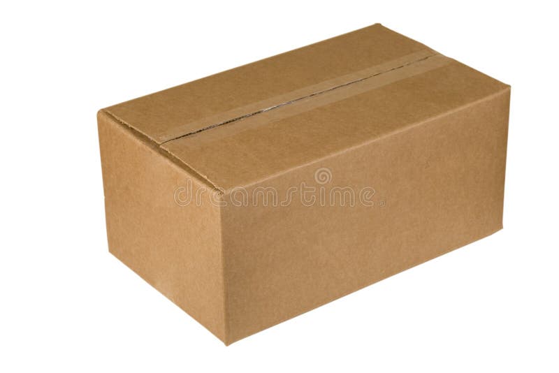 Carboard Box Wclippping Path Stock Photo - Download Image Now