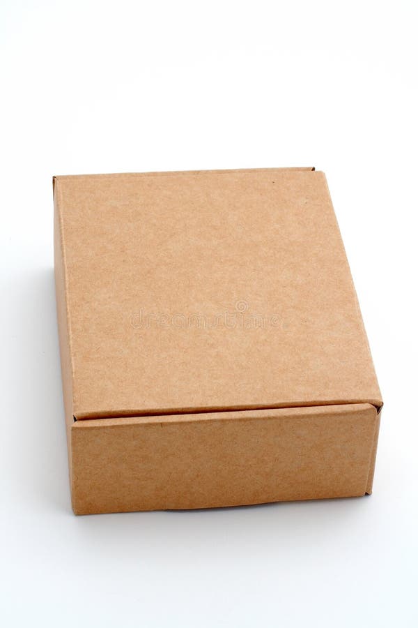 An closed cardboard box stock photos