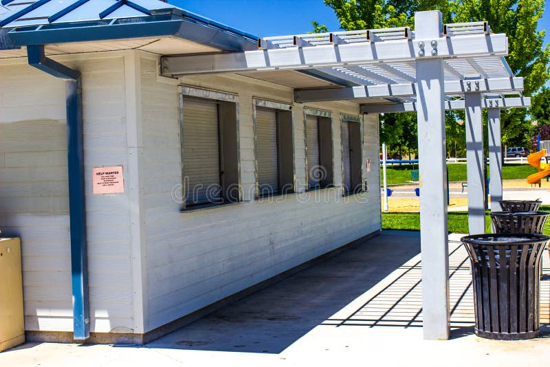 Closed Concession Stand stock photo. Image of wanted 96688972