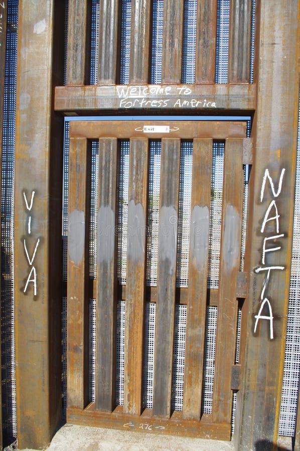 Closed door to fortress America royalty free stock photos Closed door to fortress America royalty free stock photos