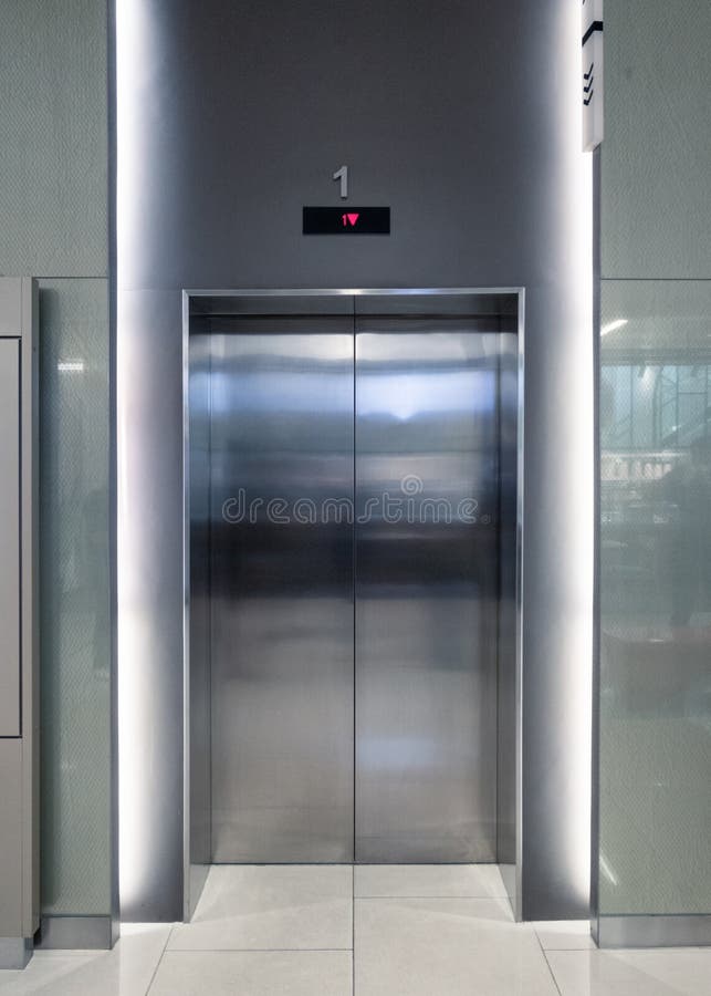 Closed elevator doors stock photo. Image of elevator, shuts 2776172