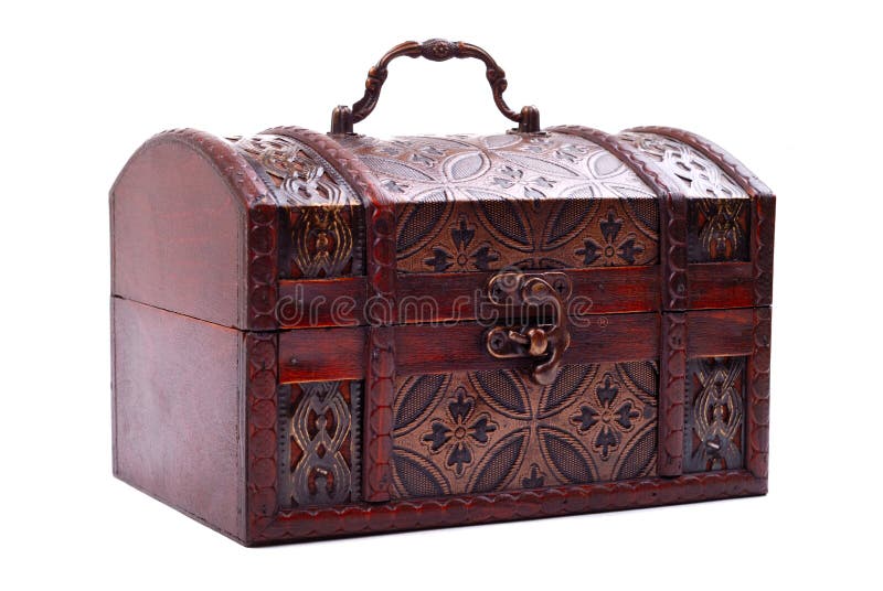 Closed and Locked Treasure Chest Stock Image Image of ancient, bank