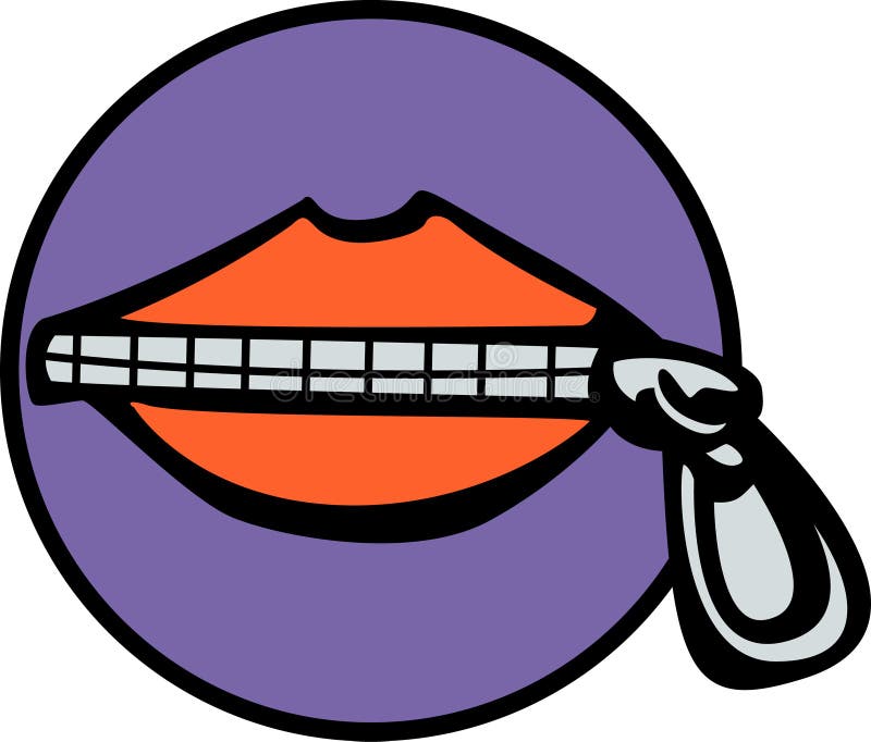Closed mouth stock vector. Illustration of speak, tooth 1243893