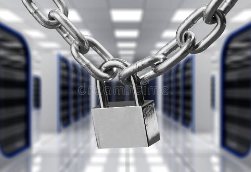 Chains Are Closed On A Lock On Stock Image Image of crime, bank 22162281