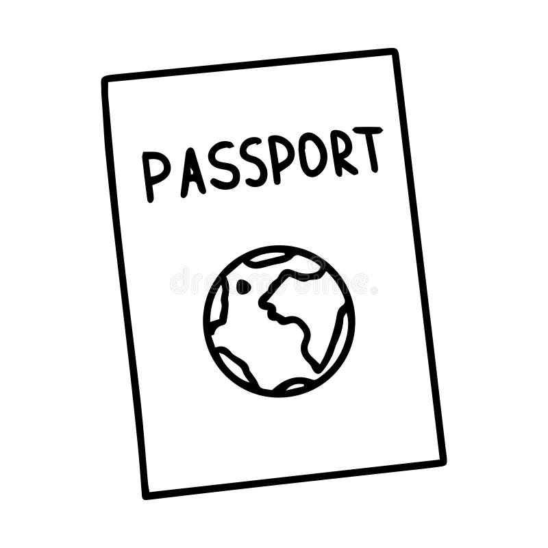 Sketch Passport Stock Illustrations 920 Sketch Passport Stock