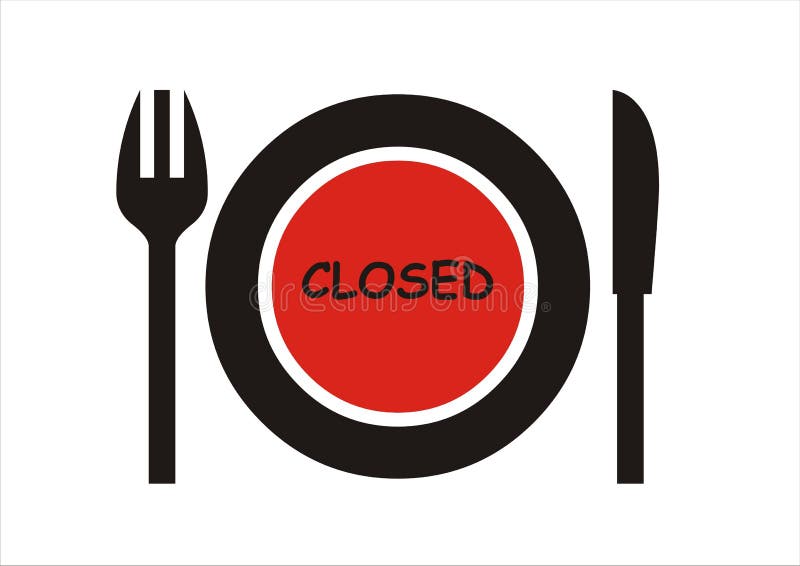 restaurant dining room closed