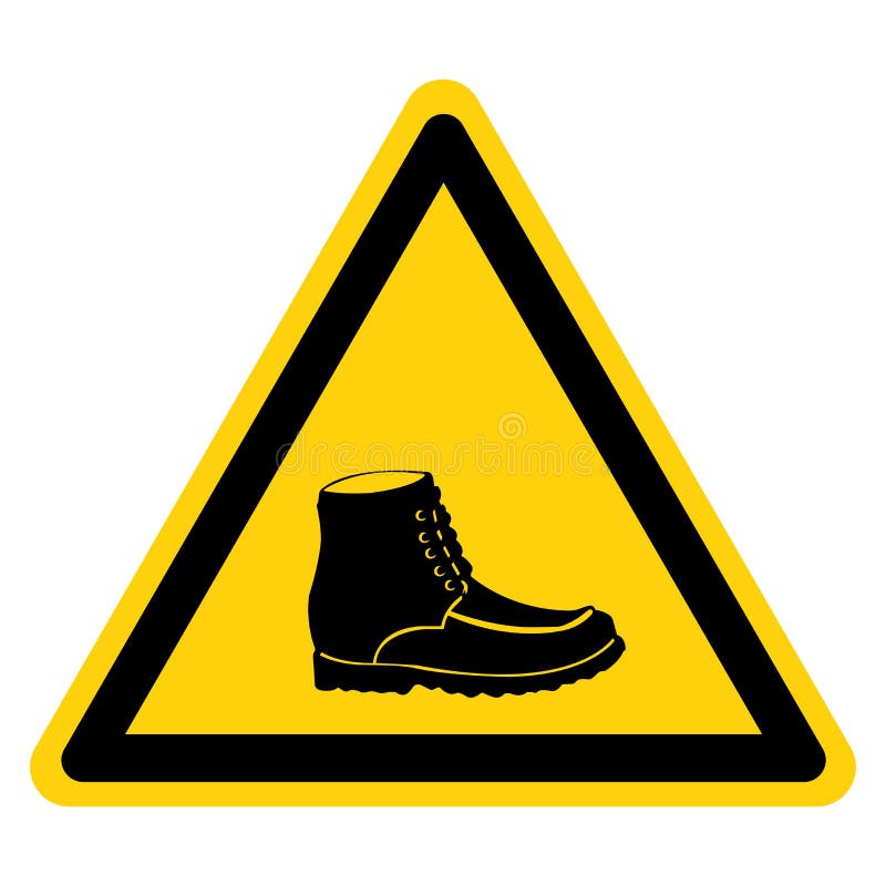 Closed Toe Shoes Required Symbol Sign, Vector Illustration, Isolate on  White Background Label .EPS10 Stock Vector - Illustration of danger,  footwear: 189939116