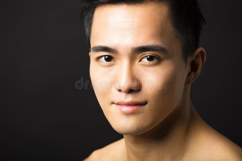 Closeup Young Asian Man Face Isolated On White Stock Photo, Picture and  Royalty Free Image. Image 35114971.