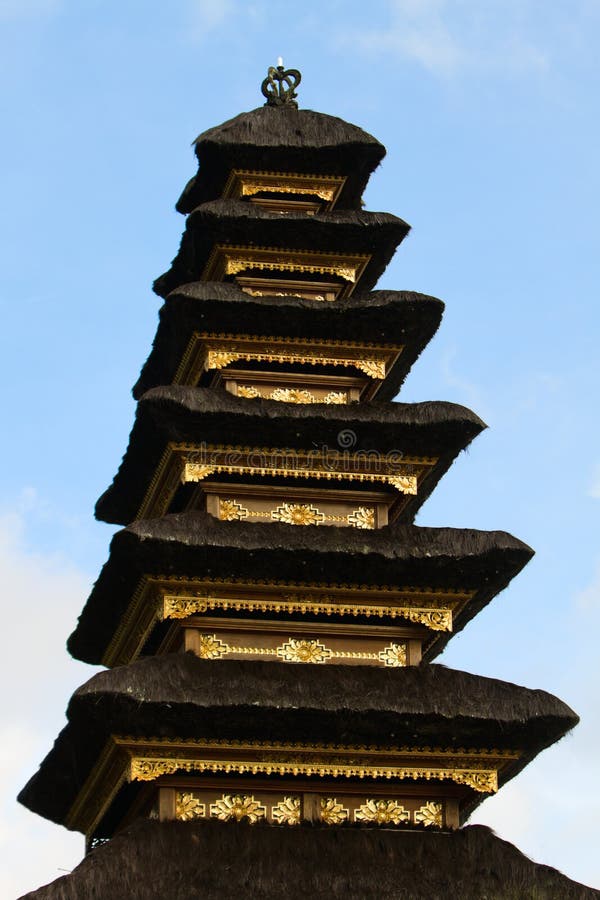 Closeup of Balinese temple roof