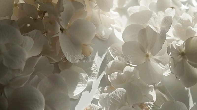 Closeup of beautiful hydrangea blossoms in summer beautiful hydrangea blossoms in summer images libres de droits.