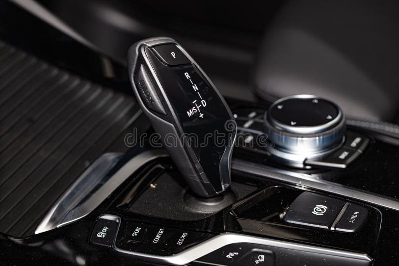 Closeup BMW Automatic Transmission Lever Shift Stock Photo Image of