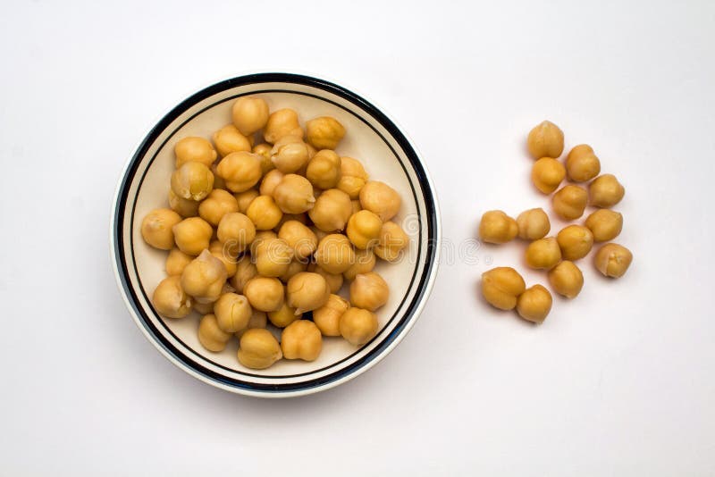 Closeup of a Bowl of Garbanzo Beans Stock Image Image of beans