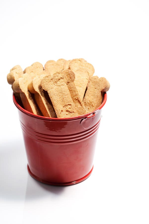 Closeup of brown dog treats