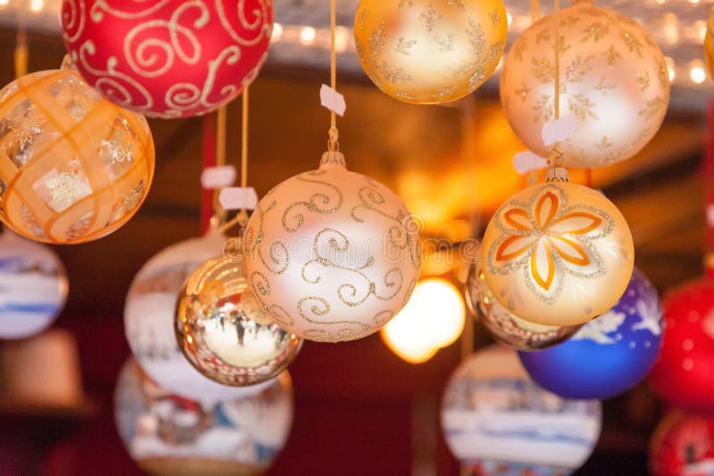 Old Town Of Colmar Decorated For Christmas, Alsace, France Stock Image ...