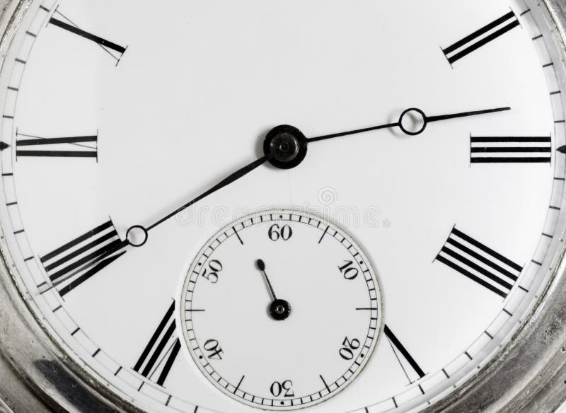 Closeup clock face royalty free stock image