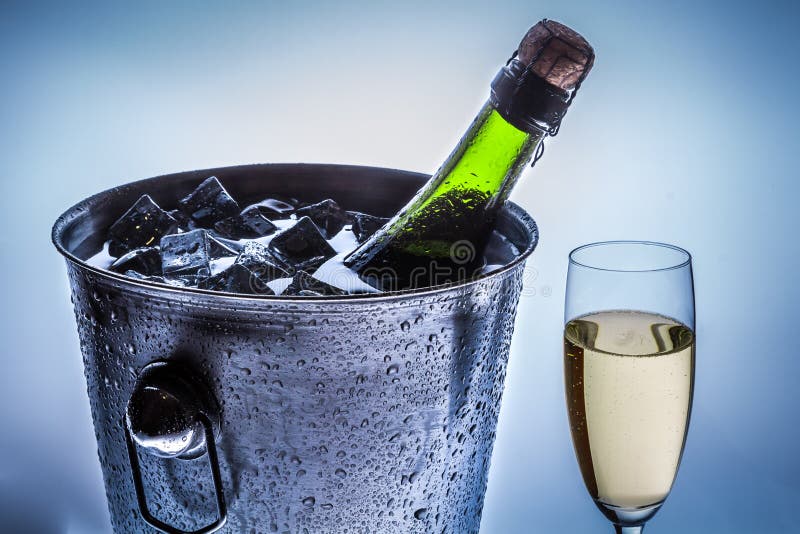 Closeup of Cold Chilled Champagne Stock Photo Image of celebrations