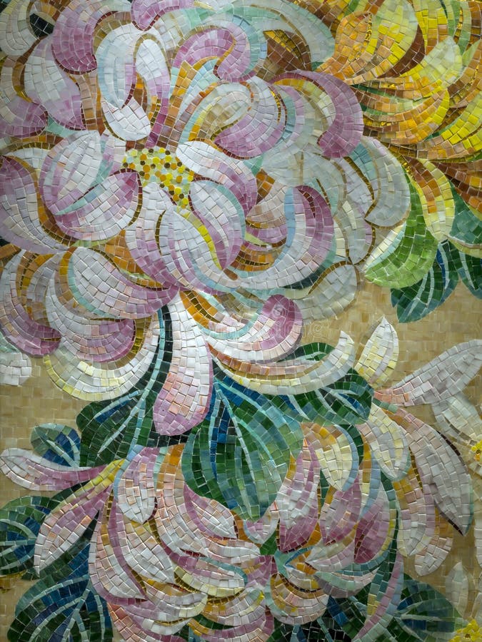 Glazed ceramic mosaic puzzle