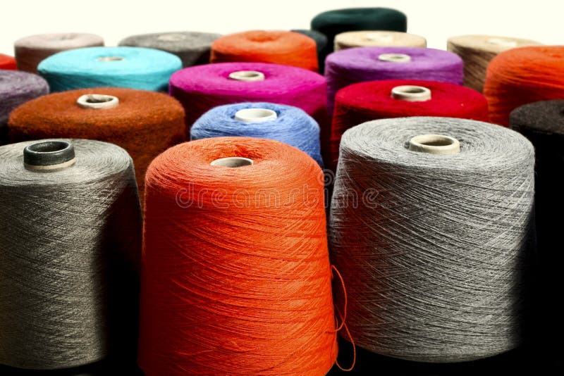 Closeup of colorful thread stock photos