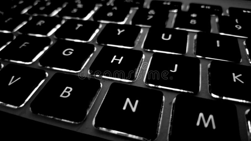 Closeup of computer keyboard with back lights. royalty free stock photo Closeup of computer keyboard with back lights. royalty free stock photo