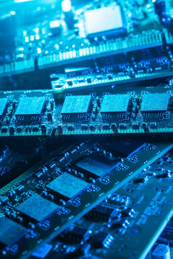 Closeup of computer parts stock photo. Image of equipment 45160698