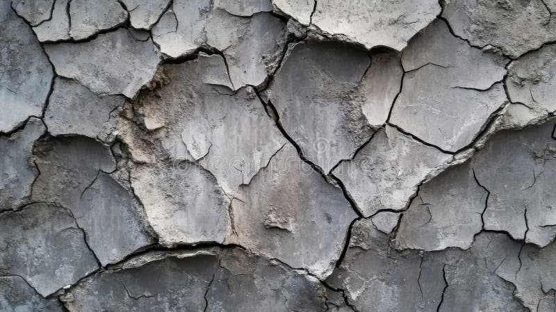 Closeup of Cracked Dry Clay Soil Texture Background royalty free illustration