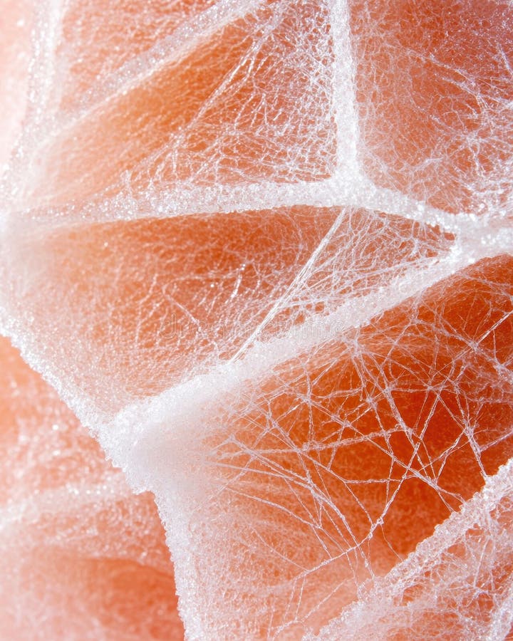 Closeup of cracked orange ice surface royalty free illustration