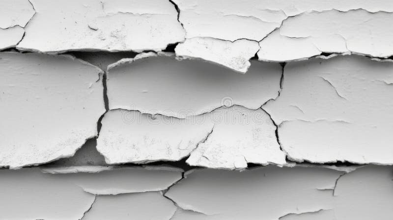 Closeup of Cracked White Paint Texture vector illustration