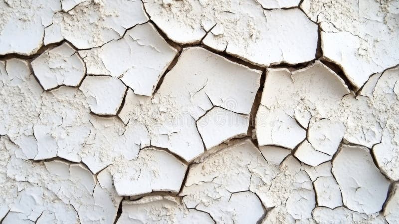 Closeup of Cracked White Paint Texture royalty free illustration