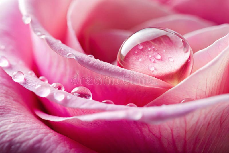CloseUp of Deropa on Pink Rose Petal Nature Photos ilustracja wektor