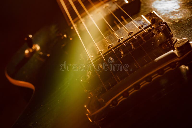 Closeup Dirty Body Electric Guitar Stock Photo Image of musical, rock