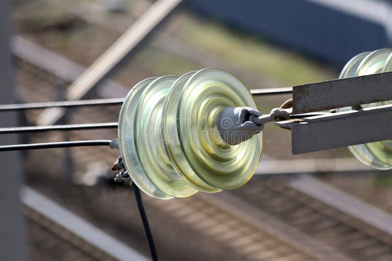 Disk Insulators Made of Hardened Glass on a Power Transmission Line