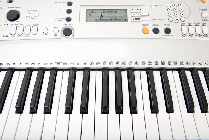 Closeup of Electronic Piano Stock Photo Image of piano, instrument