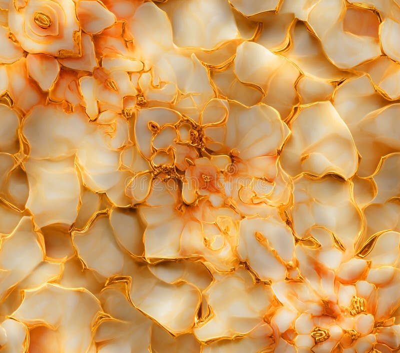 CloseUp of Elegant Textured Surface Peach and Gold Hues vector illustration