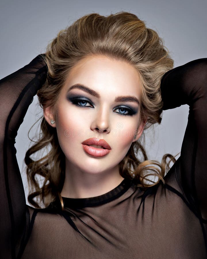 Closeup Face of a Beautiful Girl with Makeup in Style Smoky Eye Stock Photo - Image of glamour, closeup: 133083290 Closeup Face of a Beautiful Girl with Makeup in Style Smoky Eye Stock Photo - Image of glamour, closeup: 133083290