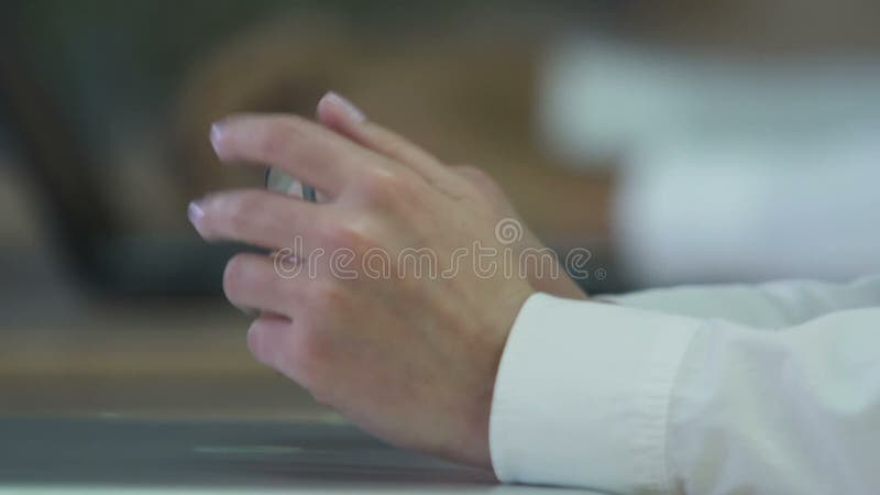 Closeup of female scientist putting glasses on, work on research project starts