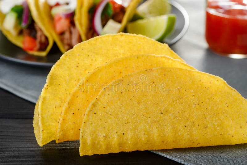 Closeup on Folded Corn Tortillas Stock Photo Image of homemade, green
